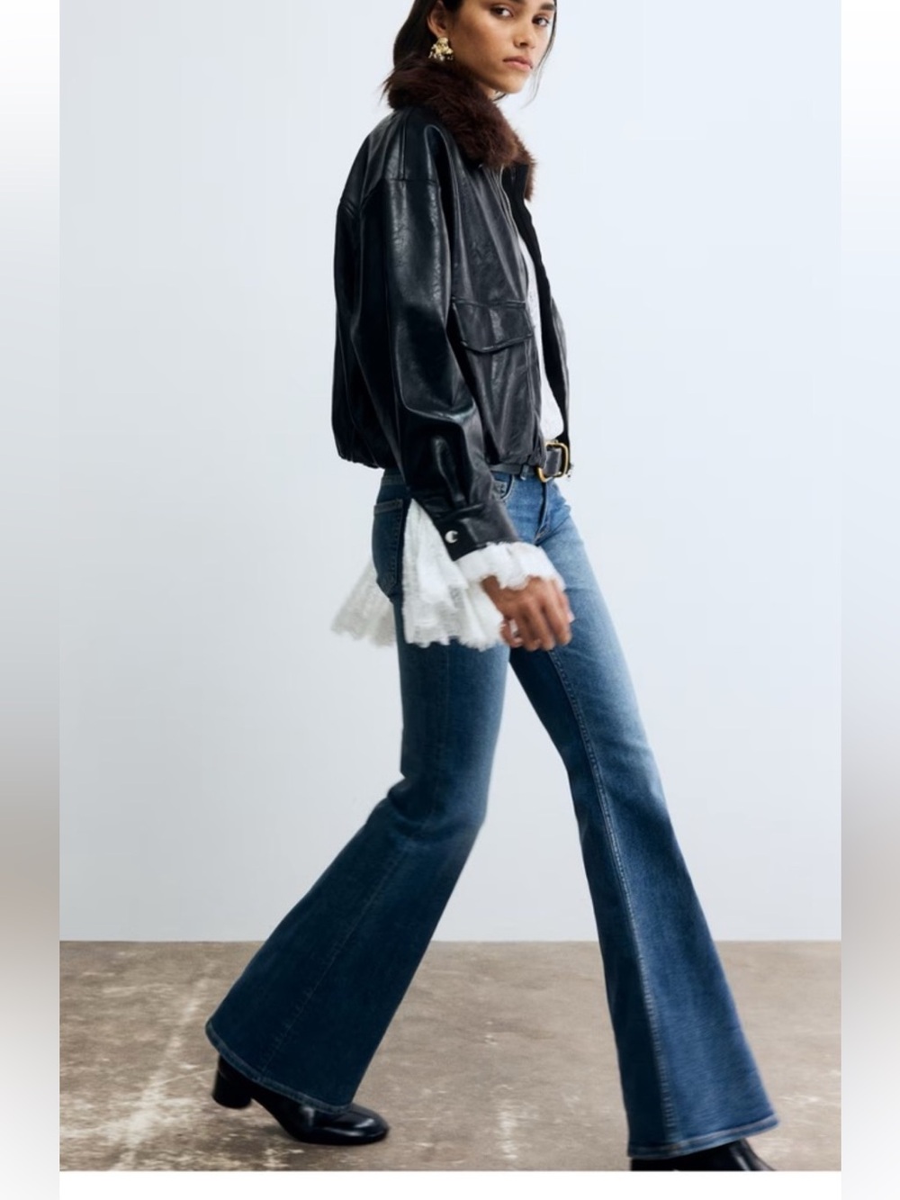 NWT H&M Light Blue 70’s Flare Jeans